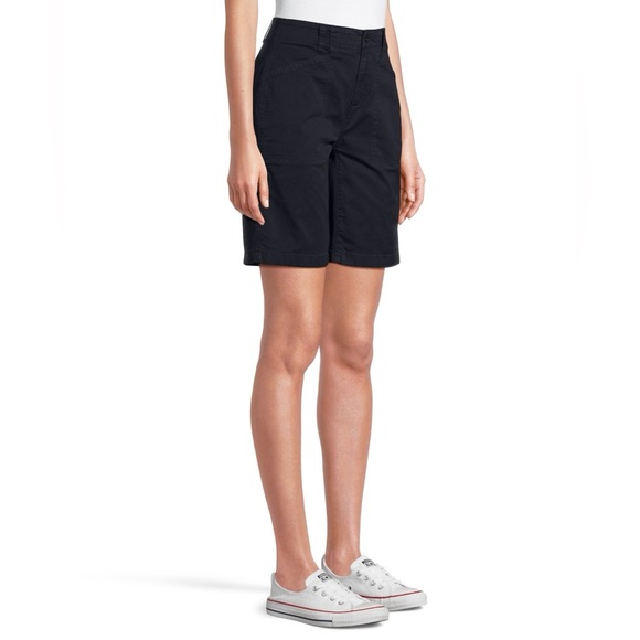 Denver Hayes Mid Rise Garment Wash navy Bermuda Shorts size medium - Picture 2 of 11